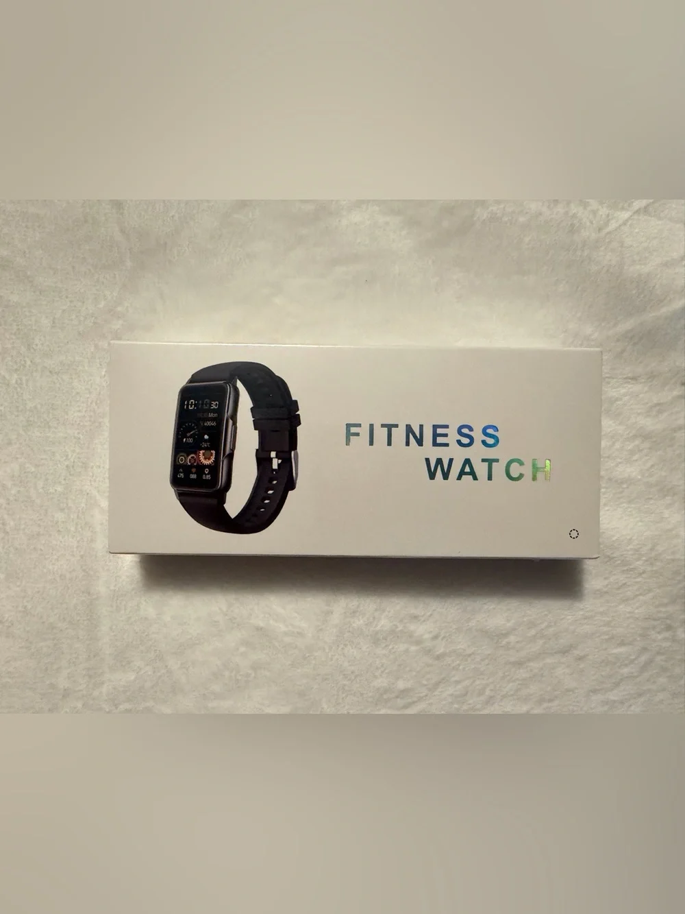 Mindrose Black Fitness Smartwatch with Silicone Band
